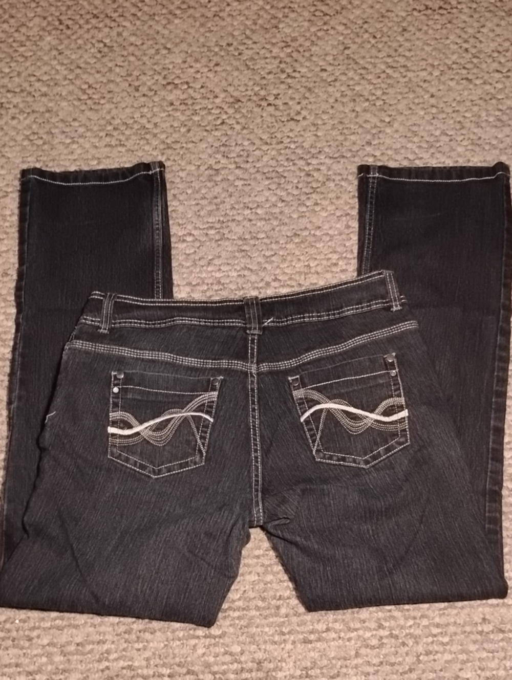 Roadrunner Dark Blue Embroidered Pocket Jeans